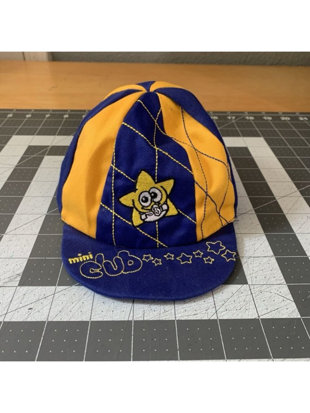 Vintage Boca Juniors Hat Baby Boy Striped Panel Soccer Futbol CABJ Official